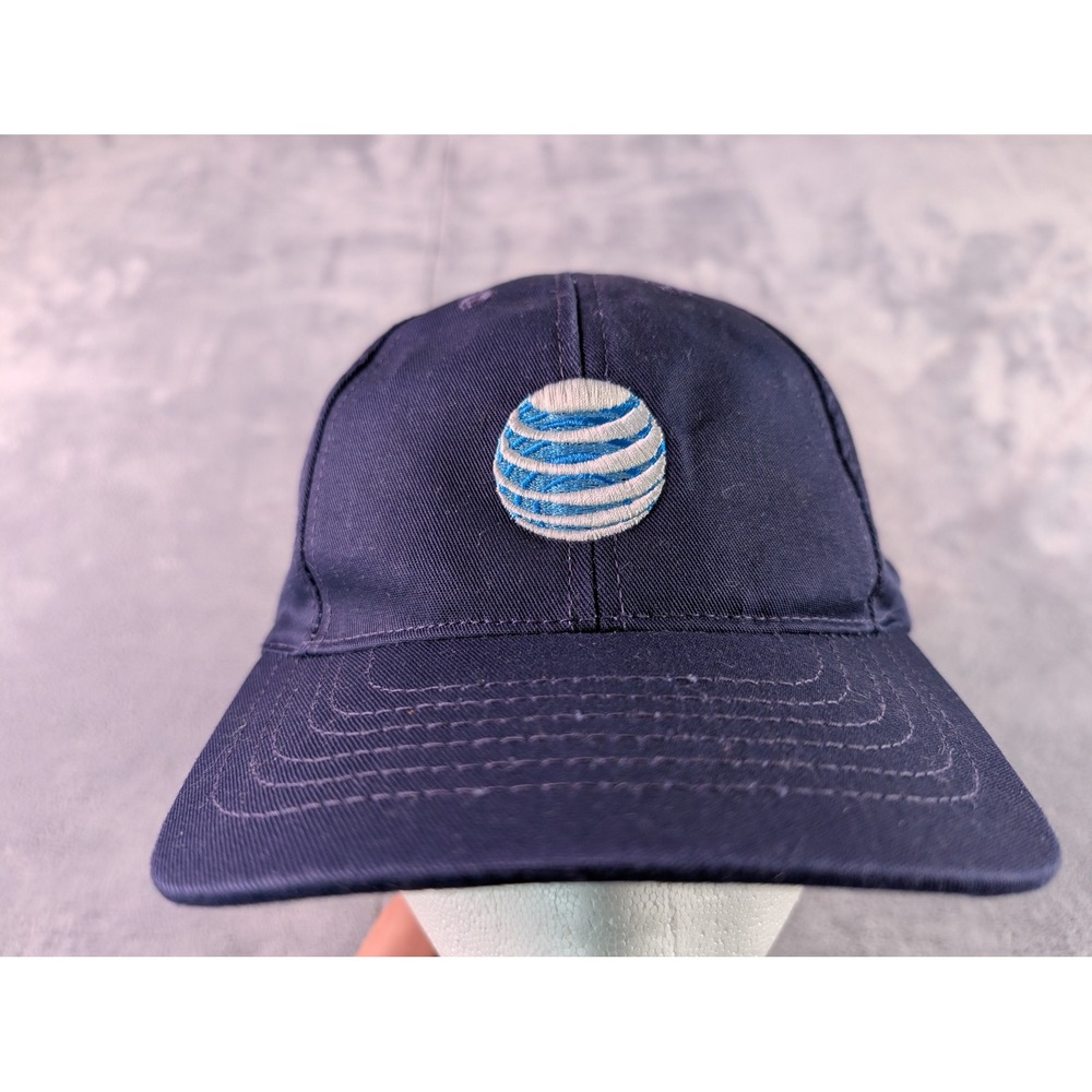 Cap America AT&T CWA Union Logo Navy Blue Baseball Hat Made in USA AC7204 Size M